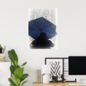 Blauer Schirm Poster (Heimbüro)