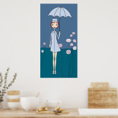 Blauer Schirm Poster (Küche)