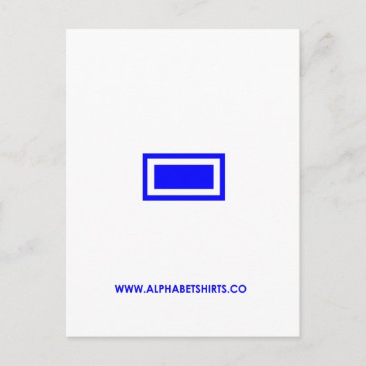 Blauer Schlag Postkarte (Vorderseite)