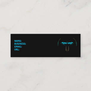 Blauer Schläger Mini Visitenkarte