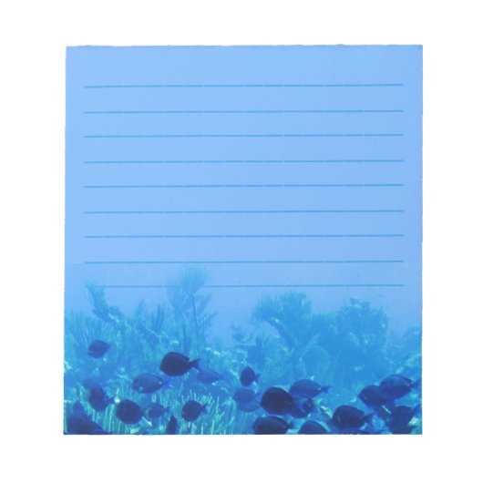 Blauer Schleier der Blauen Schleimhaut Notizblock (Vorderseite)