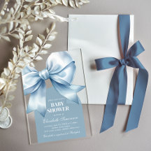 Blauer Schleifen-Baby-Junge Elegante Babyparty