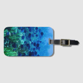Blauer Schleim des Fotos Gepäckanhänger (Vorderseite (Horizontal))