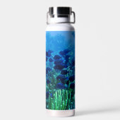 Blauer Schleim des Fotos Trinkflasche (Rückseite)