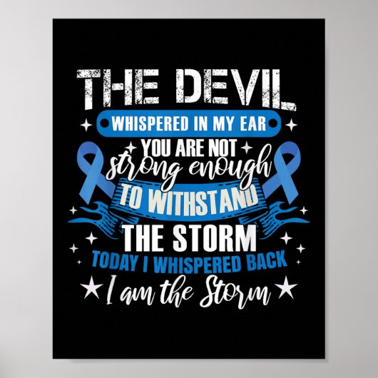 Blauer Schleim _ Kolonskopie Kolorektalkarzinom W Poster (Vorne)