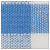 Blauer, schlichter Farbton Kariert Stoff (Nahaufnahme)