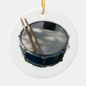 Blauer Schlinge-Trommel-Drumsticks und Keramikornament (Vorne)