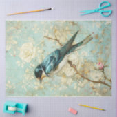 Blauer Schlucken Seidenpapier (Basteln)
