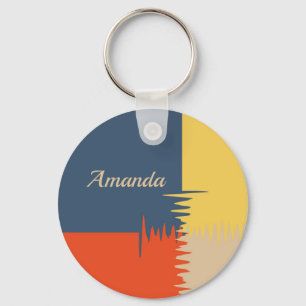 Blauer Schlüsselanhänger