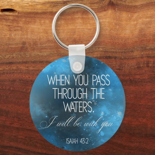 Blauer Schlüsselanhänger (Vorderseite)