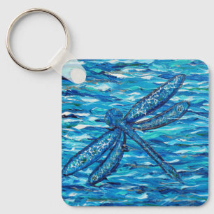 Blauer Schlüsselanhänger