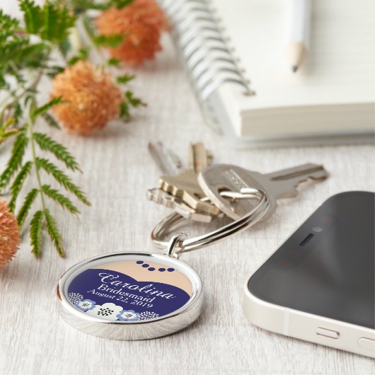 Blauer Schlüsselanhänger (Seite)