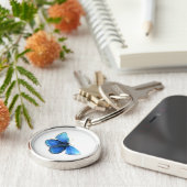 Blauer Schlüsselanhänger (Seite)