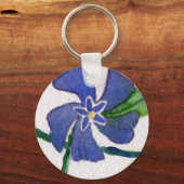 Blauer Schlüsselanhänger "Blue Vinca" (Vorderseite)