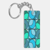 Blauer Schlüsselhalter Schlüsselanhänger (Vorderseite links)