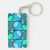 Blauer Schlüsselhalter Schlüsselanhänger (Rückseite)