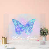Blauer Schmetterling Acrylschild (Hochzeit)
