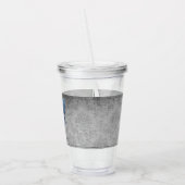 Blauer Schmetterling Acryltrinkbecher (Links)