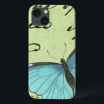 Blauer Schmetterling auf Aquamariner Postkarte Case-Mate iPhone Hülle<br><div class="desc">Diese aquamarine Postkarte trägt eine Schönheitsbotschaft. Eine zarte,  blauflügelige Schmetterling-Erholung auf der Karte,  die einige der darin enthaltenen Skripte verschleiert. Dieser Vision Studio-Druck würde eine tolle Ergänzung zu Ihrer Zuhause darstellen!</div>