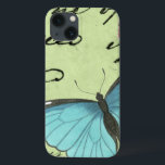 Blauer Schmetterling auf Aquamariner Postkarte Case-Mate iPhone Hülle<br><div class="desc">Diese aquamarine Postkarte trägt eine Schönheitsbotschaft. Eine zarte,  blauflügelige Schmetterling-Erholung auf der Karte,  die einige der darin enthaltenen Skripte verschleiert. Dieser Vision Studio-Druck würde eine tolle Ergänzung zu Ihrer Zuhause darstellen!</div>