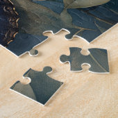 Blauer Schmetterling auf Foliage Puzzle (Seite)