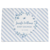 Blauer Schmetterling Baby Duschbeutel Große Geschenktüte (Vorderseite)