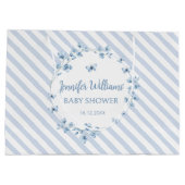 Blauer Schmetterling Baby Duschbeutel Große Geschenktüte (Rückseite)