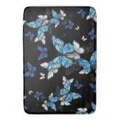Blauer Schmetterling Badematte (Vorderseite Vertikal)