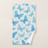 Blauer Schmetterling Badhandtuch Set (Handtuch)