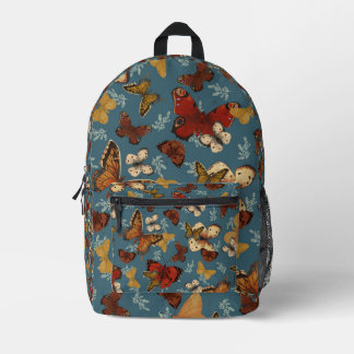 Blauer Schmetterling Bedruckter Rucksack