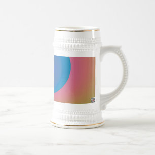 Blauer Schmetterling Bierglas