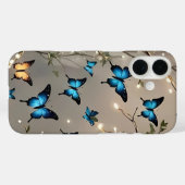 Blauer Schmetterling bunt Case-Mate iPhone Hülle (Rückseite (Horizontal))