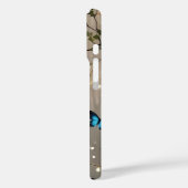 Blauer Schmetterling bunt Case-Mate iPhone Hülle (Rückseite / Links)