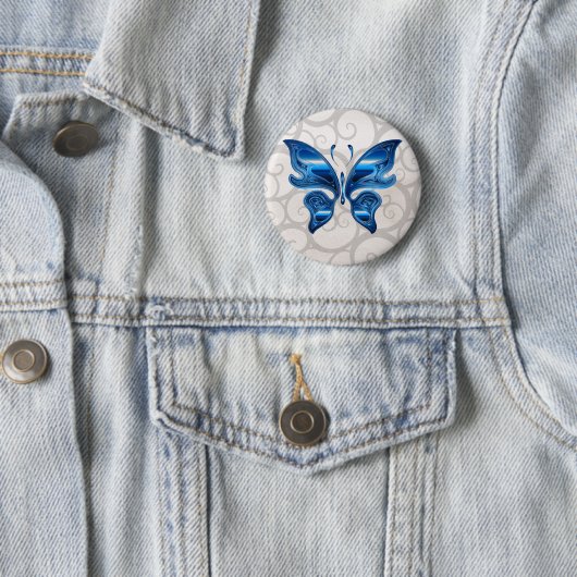 Blauer Schmetterling Button (Beispiel)