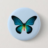 Blauer Schmetterling Button (Vorderseite)