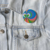 Blauer Schmetterling Button (Beispiel)