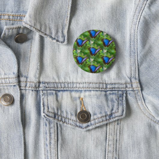 Blauer Schmetterling Button (Beispiel)