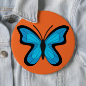 Blauer Schmetterling Button (Beispiel)