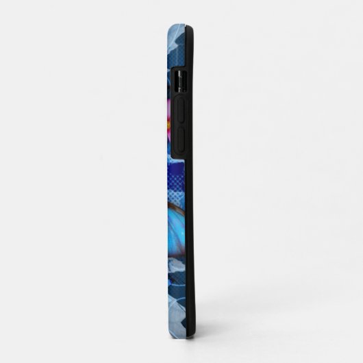 Blauer Schmetterling Case-Mate iPhone Hülle (Hinten/Links)