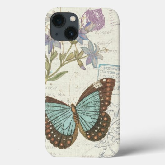 Blauer Schmetterling Case-Mate iPhone Hülle (Rückseite)