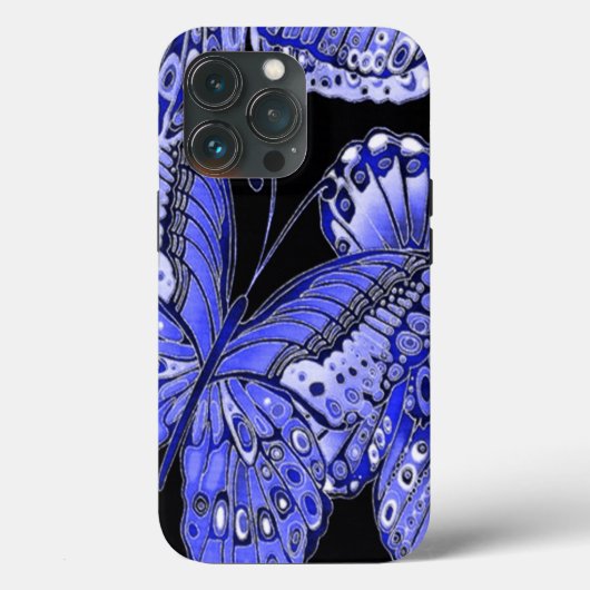 Blauer Schmetterling Case-Mate iPhone Hülle (Rückseite)