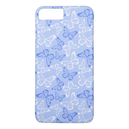 Blauer Schmetterling Case-Mate iPhone Hülle (Rückseite)