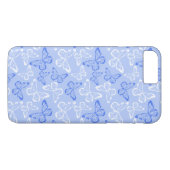 Blauer Schmetterling Case-Mate iPhone Hülle (Rückseite (Horizontal))