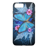 Blauer Schmetterling Case-Mate iPhone Hülle (Rückseite)