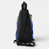 Blauer Schmetterling Crossbody Bag (Rückseite)