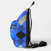 Blauer Schmetterling Crossbody Bag (Rechts)