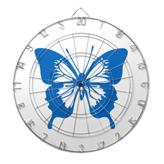 Blauer Schmetterling Dartscheibe (vorne)