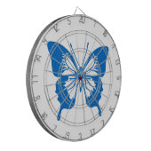 Blauer Schmetterling Dartscheibe (Vorderseite Links)