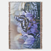 Blauer Schmetterling Decke (Vorderseite Vertikal)