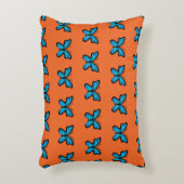 Blauer Schmetterling Dekokissen (Vorderseite(Vertikal))